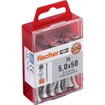 Fischer  657469 skrutka do dreva 5 mm 50 mm krížová dražka Pozidriv     glavanizované zinkom 25 ks