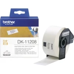 Brother DK-11208 etikety v roli 90 x 38 mm papier  biela 400 ks permanentné DK11208 adresná nálepky