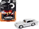 Aston Martin DB5 RHD (Right Hand Drive) Silver Metallic 007 (James Bond) "GoldenEye" (1995) Movie with Collectible Tin Display "Silver Screen Machine