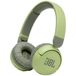 JBL JR 310 BT Bluetooth detské slúchadlá On Ear  zložiteľná, obmedzenie hlasitosti, regulácia hlasitosti zelená