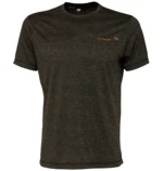 Savage gear triko fighter stretch t shirt burnt olive melange - xxl