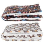 60x80cm warm flannel pet blanket cushion cushion dog bed cat supplies