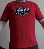 Červené pánské tričko s logem Poker-Arena.cz, velikost XL