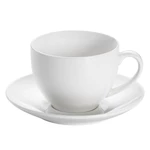 Biely porcelánový hrnček s tanierikom Maxwell & Williams Basic, 245 ml