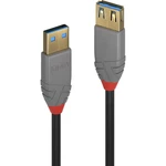 LINDY #####USB-Kabel #####USB 3.2 Gen1 (USB 3.0 / USB 3.1 Gen1) #####USB-A Stecker, #####USB-A Buchse 2.00 m čierna