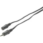 SpeaKa Professional SP-1300376 jack audio predlžovací kábel [1x jack zástrčka 3,5 mm - 1x jack zásuvka 3,5 mm] 2.00 m si