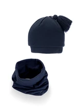 iltom Kids's Set Cap&Snood Aaron K017 Navy Blue