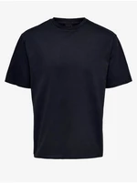 Dark blue men's T-shirt ONLY & SONS Fred - Men