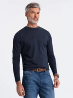 Ombre Men's unprinted longsleeve - navy blue