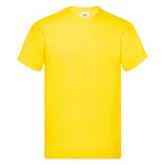 Original Fruit of the Loom Men's Yellow T-Shirt