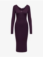 Purple women's sweater mididress ONLY Julie - Women