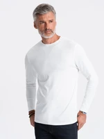 Ombre Men's unprinted longsleeve - white