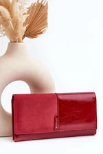 Women's Wallet with Magnet Closure Red Harmale