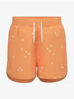 Orange Girly Patterned Shorts name it Henny - Girls