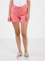 Coral denim shorts Noisy May Smiley - Women