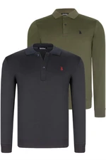 DOUBLE SET V4007 DEWBERRY MEN'S SWEATSHIRT-NAVY-KHAKI