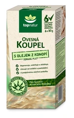 Topnatur Ovesná koupel s olejem z konopí 6x30 g