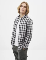 Black and white plaid shirt Celio Sablaflou