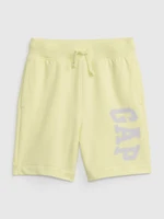 Light yellow boys' tracksuit shorts GAP