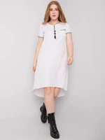Larger white cotton dress