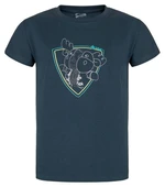 Boys' cotton T-shirt ALBION-JB DARK BLUE