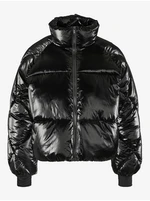 Black Women's Quilted Winter Jacket Noisy May Kit - Women