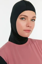 Trendyol Black Neck Collar Swimwear Bonnet