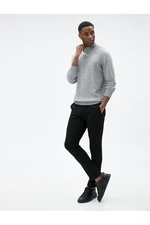 Koton Half Turtleneck Sweater Knitwear Textured Slim Fit Long Sleeves