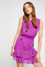 Koton Women's Fuchsia Patterned Dress