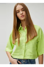 Koton Shirt - Green - Regular fit