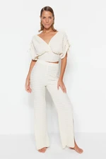 Trendyol Knitted Ecru Trousers