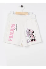 Koton Minnie Mouse And Daisy Duck Shorts With Pockets Tie Waist Cotton