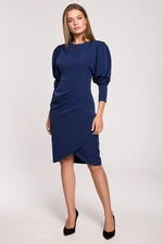 Stylove Woman's Dress S284 Navy Blue