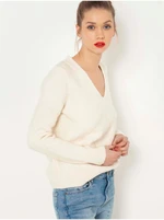 Cream women's sweater CAMAIEU - Women