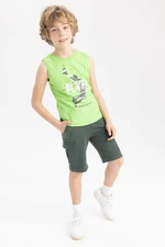 DEFACTO Boy Regular Fit Sweatshirt Fabric Shorts