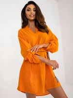 OCH BELLA cotton casual dress in orange