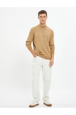 Koton Basic Knitwear Sweater Half Turtleneck Slim Fit