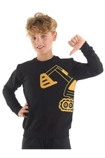 Denokids Scoop Boys Black Sweatshirt