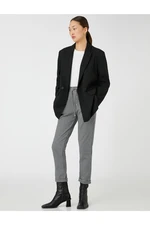 Koton Tie Waist Trousers Have a Comfortable Cut, Slim Leg.