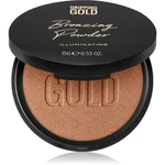 Dripping Gold Luxury Tanning Bronzing Powder kompaktný bronzujúci púder na telo a tvár odtieň Illuminating 15 g