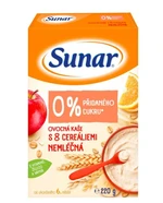 Sunar ovocná s 8 cereáliami 220g,SUNAR Kaša nemliečna ovocná s 8 cereáliami 220 g