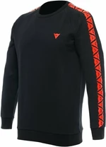 Dainese Sweater Stripes Black/Fluo Red XS Mikina