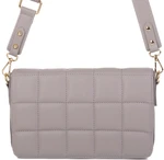 SEGALI Dámská kožená crossbody kabelka Rigi Grey