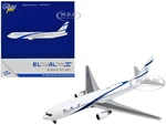 Boeing 767-300 Commercial Aircraft "El Al Israel Airlines" White with Blue Stripes 1/400 Diecast Model Airplane by GeminiJets