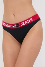 Tangá Tommy Jeans tmavomodrá farba,UW0UW02823