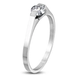 Engagement Ring Surgical Steel Shiny Elegance