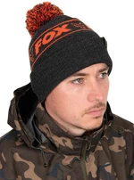 Fox čepice s bambulí Collection Bobble black /orange