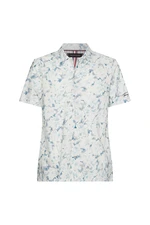 Tommy Hilfiger Košeľa - TIE DYE PRINT SHIRT S/S bielo-modrá