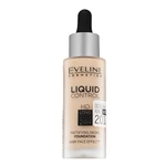 Eveline Liquid Control HD Mattifying Drops Foundation dlhotrvajúci make-up pre zjednotenú a rozjasnenú pleť 030 Sand Beige 32 ml