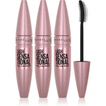 MAYBELLINE NEW YORK Lash Sensational predlžujúca riasenka pre plné mihalnice odtieň 01 - Very Black 3x9.5 ml